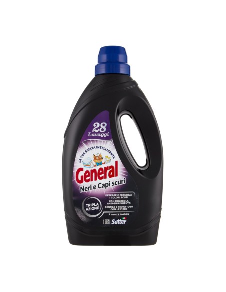 offerta General Neri e Capi Scuri Detersivo Liquido Bucato a Mano e Lavatrice 1,40 L