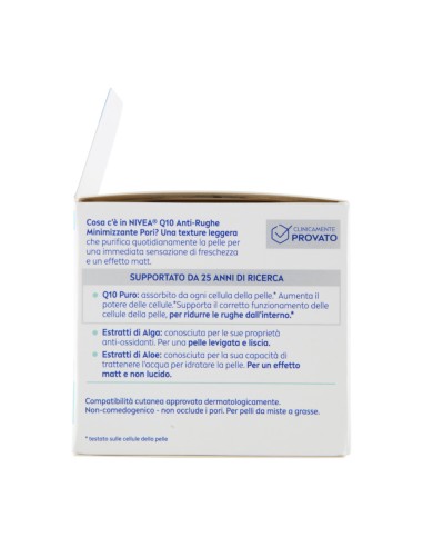 offerta Nivea Q10 Anti-Rughe Minimizzante Pori Crema Giorno Extra Leggera SPF15 50 ml