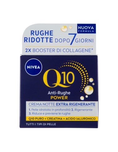 offerta Nivea Q10 Anti-Rughe Power Crema Notte Extra Rigenerante 50 ml