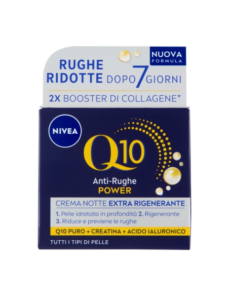 offerta Nivea Q10 Anti-Rughe Power Crema Notte Extra Rigenerante 50 ml