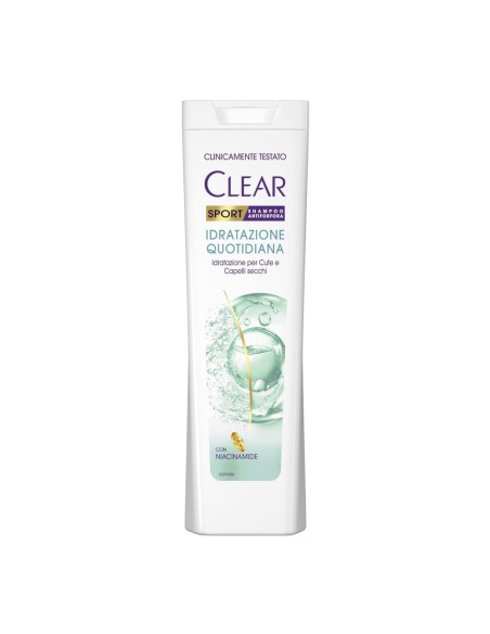 offerta Clear Sport Shampoo Antiforfora Idratazione Quotidiana per Cute e Capelli Secchi 225 ml