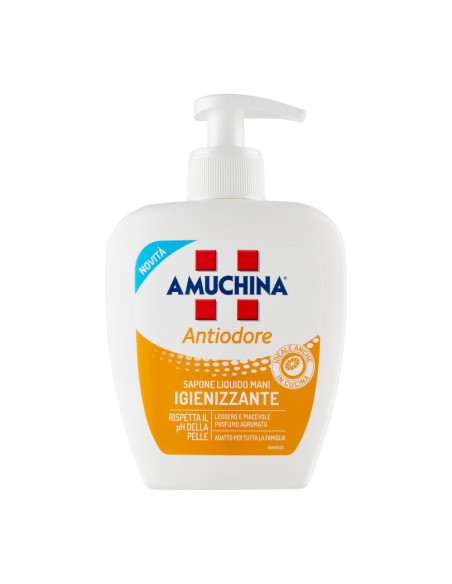 offerta Amuchina Antiodore Sapone Liquido Mani Igienizzante Fragranza Agrumata 250 ml