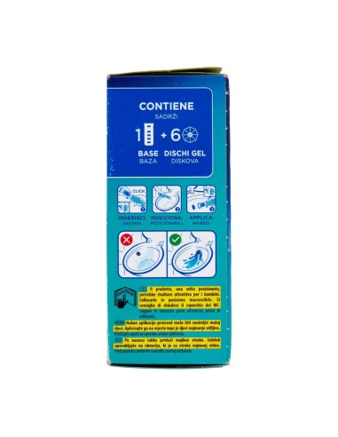 offerta Anitra Wc Duck Fresh Discs Blue Gel Wc Base + Ricariche Colora l'Acqua di Blu