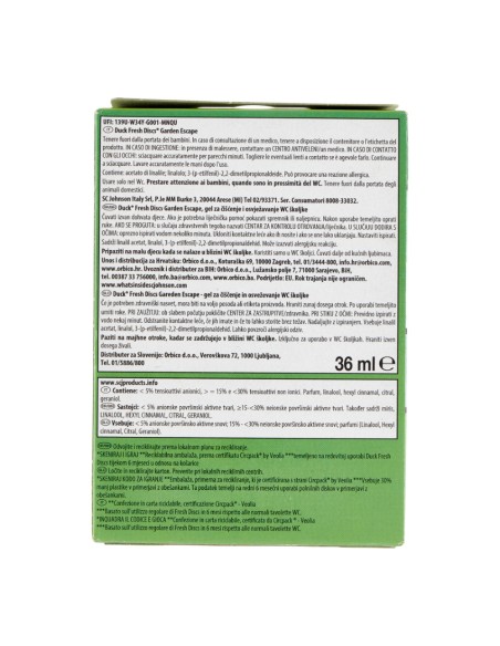 offerta Anitra Wc Duck Fresh Discs Gel Wc Base + Ricariche Fragranza Garden Escape