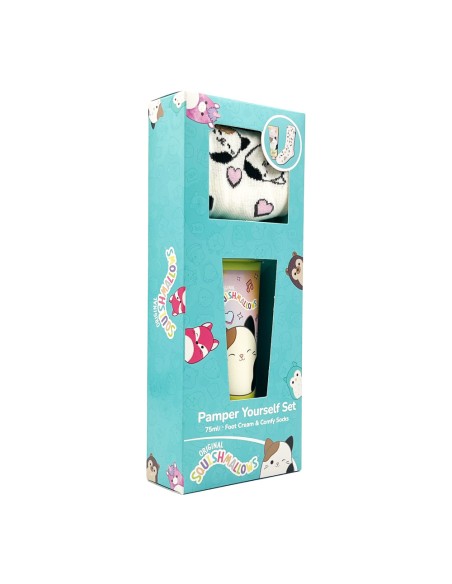 offerta Squishmallows Set Regalo Crema per Piedi con Calzini 