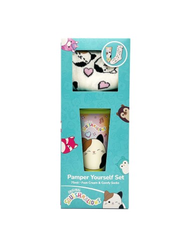 offerta Squishmallows Set Regalo Crema per Piedi con Calzini 