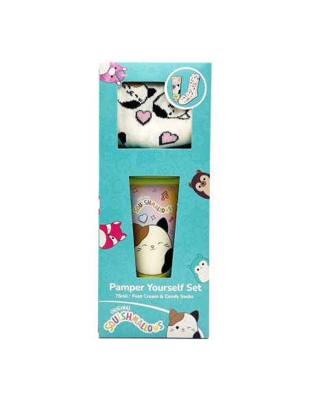 offerta Squishmallows Set Regalo Crema per Piedi con Calzini 