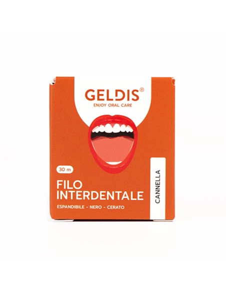 offerta Geldis Filo Interdentale alla Cannella Espandibile e Cerato 30 M