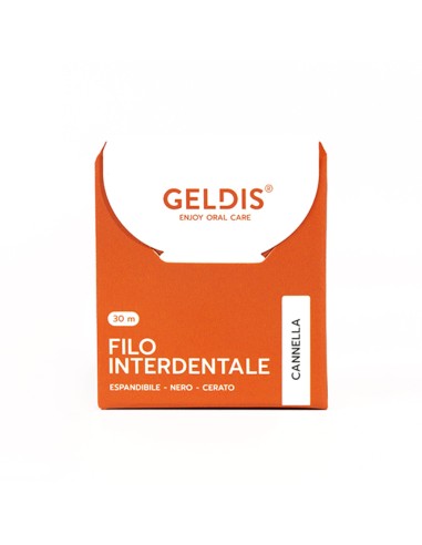 offerta Geldis Filo Interdentale alla Cannella Espandibile e Cerato 30 M