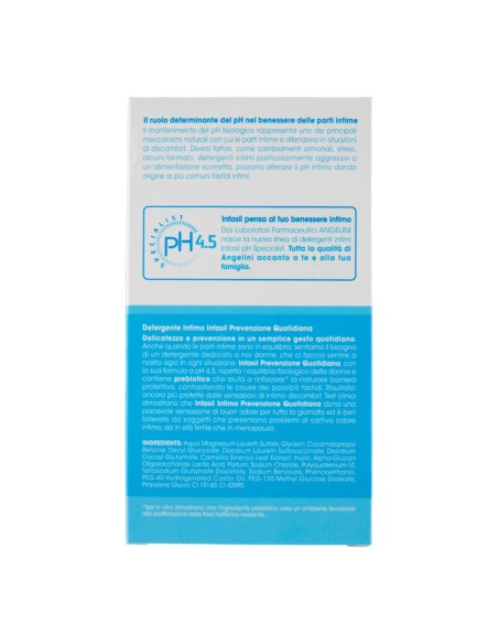 offerta Infasil Detergente Intimo Prevenzione Quotidiana pH 4,5 con Prebiotico 200 ml