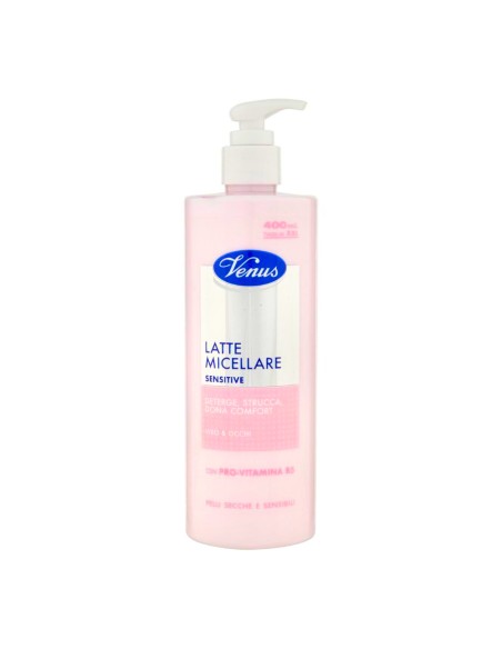 offerta Venus Latte Micellare Sensitive Detergente Struccante Viso e Occhi 400 ml 