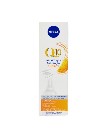 offerta Nivea Q10 Anti-Rughe Energy Contorno Occhi Illuminante con Vitamina C+E 15 ml