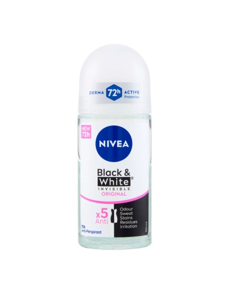 offerta Nivea Black and White Original Deodorante Roll-On Anti-Traspirante 50 ml