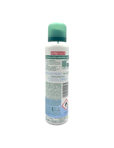offerta Borotalco Deodorante Spray Fresh con Talco a Cristalli Attivi Talco Fresco 150 ml
