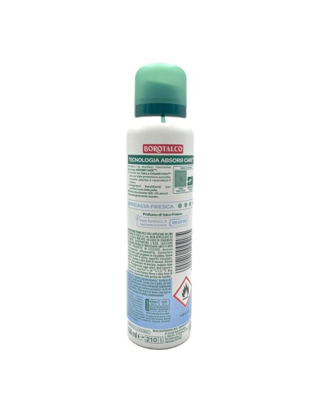 offerta Borotalco Deodorante Spray Fresh con Talco a Cristalli Attivi Talco Fresco 150 ml offerta Borotalco Deodorante Spray Fresh con Talco a Cristalli Attivi Talco Fresco 150 ml