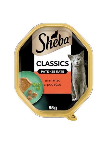 offerta Sheba Classic Cibo Umido per Gatti Patè Manzo 85 g