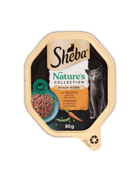 offerta Sheba Nature's Collection Cibo Umido per Gatti Tacchino con Carote in Salsa 85 g