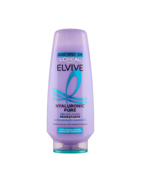 offerta Elvive L'Oreal Paris Hyaluronic Pure Balsamo 72H Reidratante 250 ml
