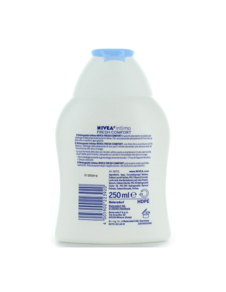 offerta Nivea Fresh Comfort Detergente Intimo con Aloe Vera e Acido Lattico 250 ml