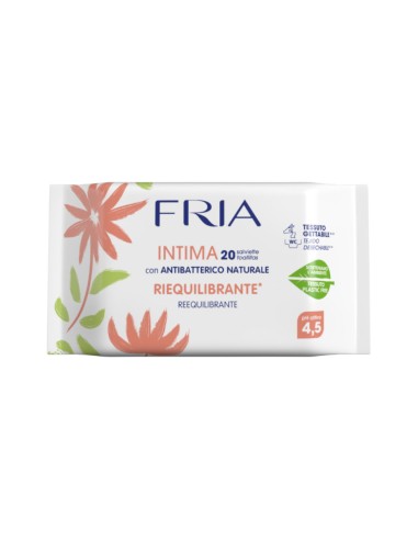 offerta Fria Salviette Igiene Intima Riequilibrante con Antibatterico Naturale 20 Pz