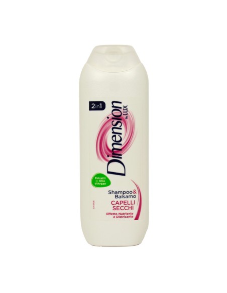 offerta Dimension by Lux Shampoo e Balsamo 2 in 1 per Capelli Secchi Estratto Olio Argan 250 ml