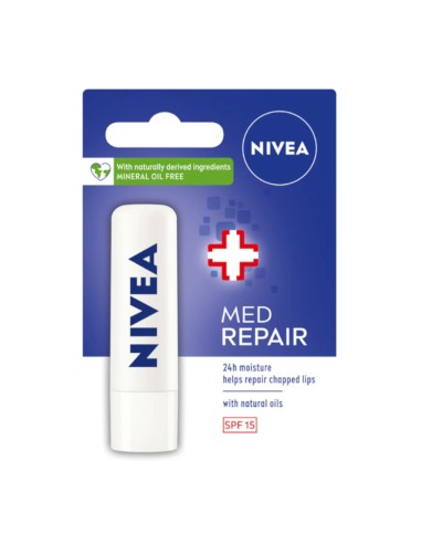 offerta Nivea Med Repair Balsamo Labbra SPF15 Idratate per 24 ore 5,5 ml