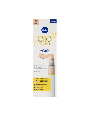 offerta Nivea Q10 Power 3in1 Eye Care Cushion N.1 Light Correttore Applicatore a Cuscinetto 4 ml
