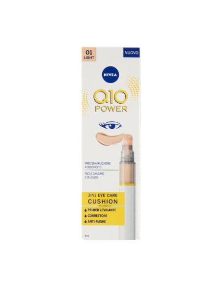 offerta Nivea Q10 Power 3in1 Eye Care Cushion N.1 Light Correttore Applicatore a Cuscinetto 4 ml