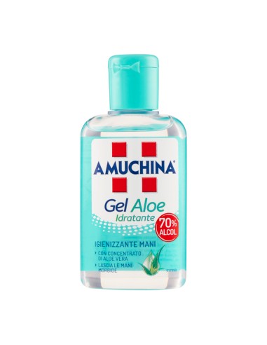 offerta Amuchina Gel Aloe Idratante Igienizzante Mani con Concentrato di Aloe Vera 80 ml