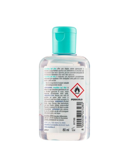 offerta Amuchina Gel Aloe Idratante Igienizzante Mani con Concentrato di Aloe Vera 80 ml