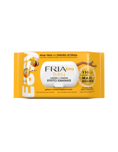 offerta Fria Easy Baby Salviette per Neonati con Coperchio Effetto Idratante ed Emolliente 110 Pz