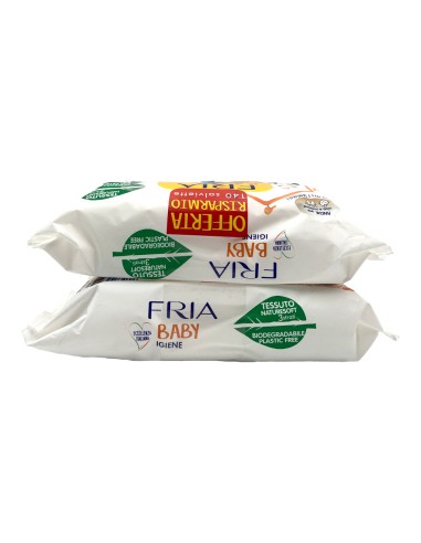 offerta Fria Baby Igiene Salviette per Neonati Formato Bipack Nutri-Milk e Olio di Argan 140 Pz