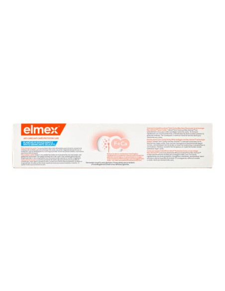 offerta Elmex Protezione Carie Sbiancante Delicato Dentifricio Doppio Scudo Protettivo 75 ml