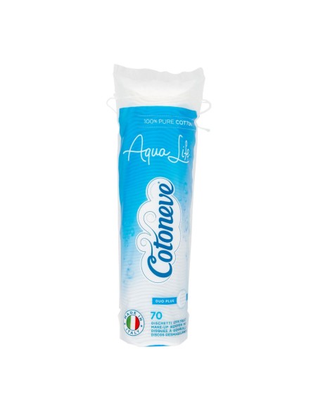 offerta Cotoneve Aqua Life Dischetti Levatrucco Duo Plus 100% Puro Cotone 70 Pz