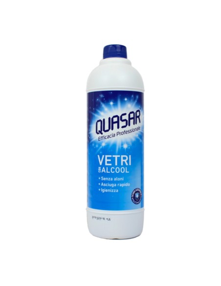 offerta Quasar Ricarica Detergente Vetri con Alcool Efficacia Professionale 580 ml