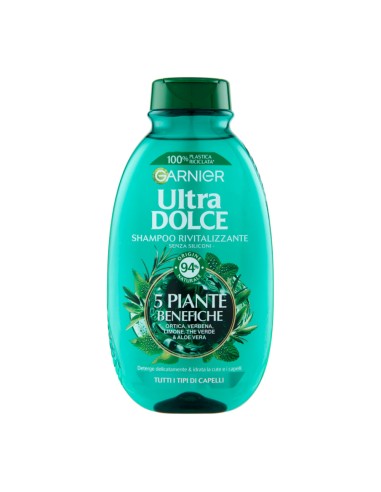 offerta Garnier Ultra Dolce Shampoo Rivitalizzante 5 Piante Benefiche 250 ml