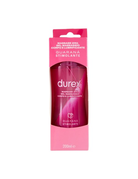 offerta Durex Massage 2in1 Gel Massaggio Corpo e Lubrificante Intimo Guaranà Stimolante 200 ml