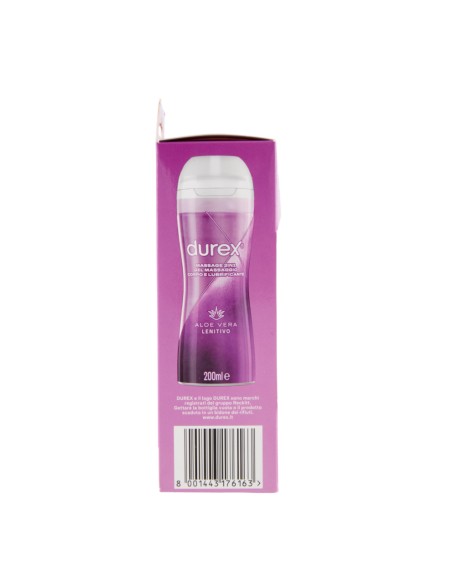 offerta Durex Massage 2in1 Gel Massaggio Corpo e Lubrificante Intimo Aloe Vera Lenitivo 200 ml