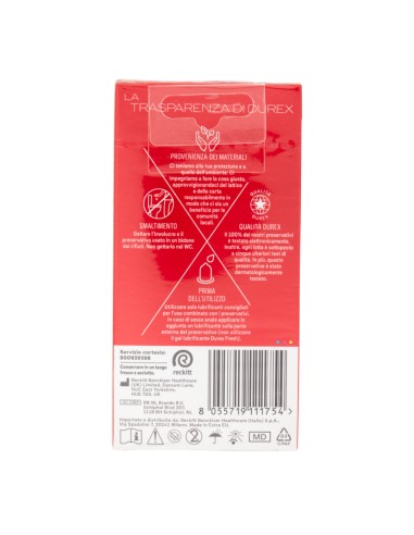 offerta Durex SuperSottile XL Preservativi Vestibilità Ampia Maggiore Sensibilità 10 Pz