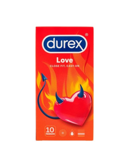 offerta Durex Love Preservativi Trasparenti e Lubrificati Passione e Protezione 10 Pz