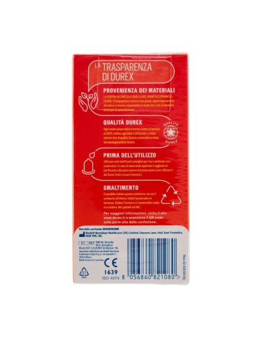 offerta Durex Love Preservativi Trasparenti e Lubrificati Passione e Protezione 10 Pz