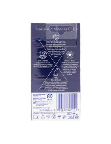 offerta Durex Lunga Durata Preservativi Vestibilità Regular con Lubrificante Performa 10 Pz