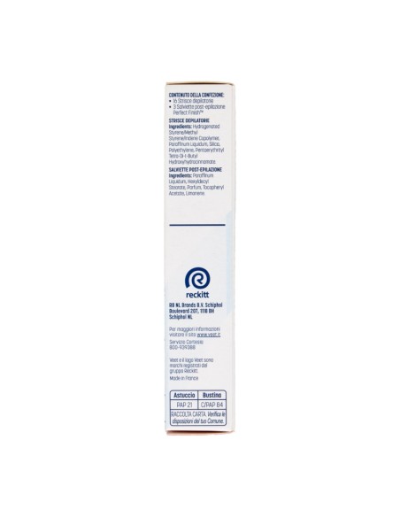 offerta Veet Pure Strisce Depilatorie Ascelle Ipoallergenica Pelli Sensibili 16 Pz