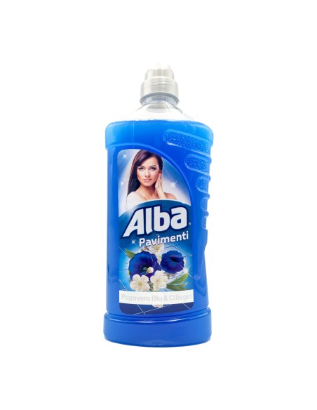 offerta Alba Pavimenti Detersivo Lavapavimenti Fragranza Papavero Blu e Ciliegio 1 L