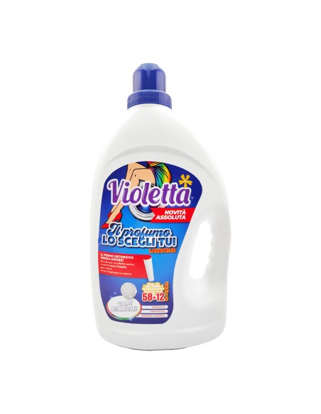 offerta Violetta Detersivo Liquido Lavatrice Senza Odore per Capi Bianchi 2,1 L