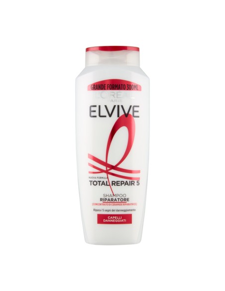 offerta L'Oreal Paris Elvive Total Repair 5 Shampoo Riparatore per Capelli Danneggiati 300 ml