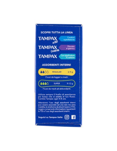 offerta Tampax Blue Box Regular Assorbenti Interni 20 Pz