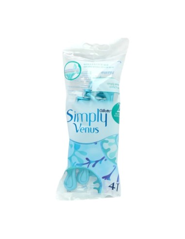 offerta Gillette Simply Venus Rasoio 2 Lame Striscia Lubrificante con Aloe 4 Rasoi