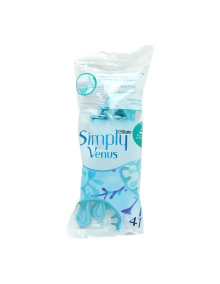 offerta Gillette Simply Venus Rasoio 2 Lame Striscia Lubrificante con Aloe 4 Rasoi