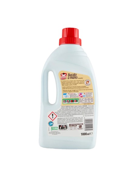 offerta Omino Bianco Detersivo Liquido Bucato A Mano e Lavatrice Essenza Cuore di Marsiglia 1 L
